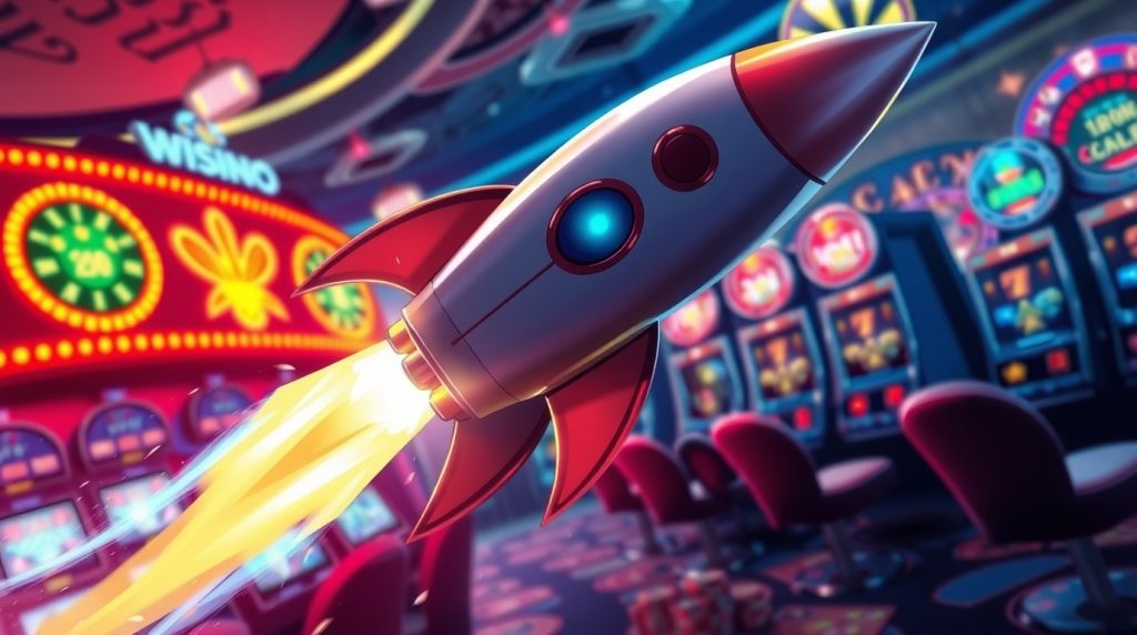 Rocket ship gambling game Rocket ship gambling game.